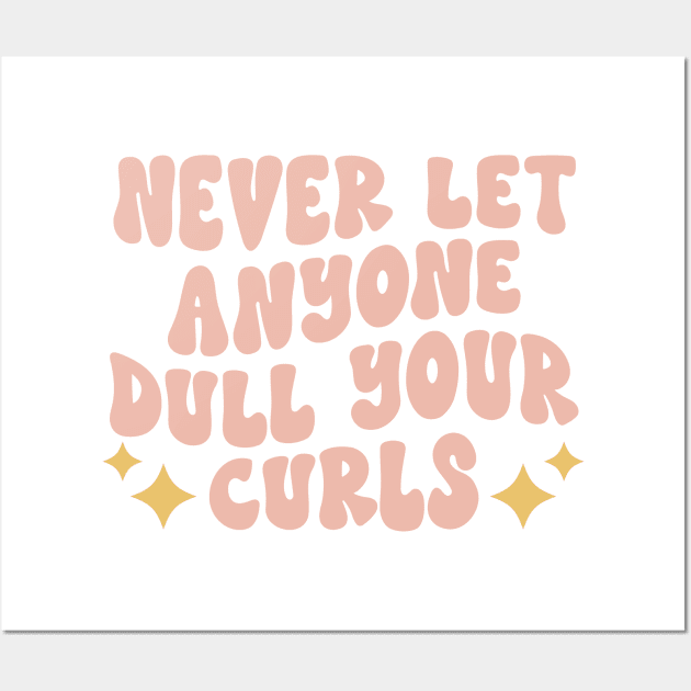 Curly Hair Quote Wall Art by Isabelledesign